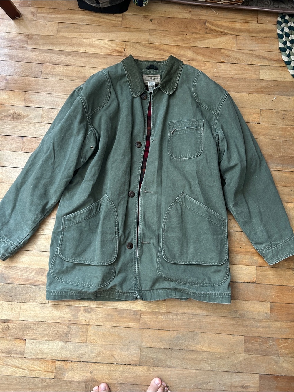 L.L. Bean Olive Green Military Field Jacket
